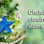 Christmas Closing Times